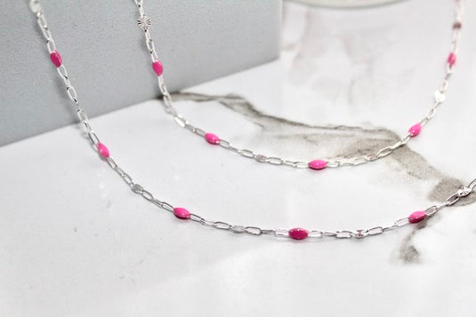 Bubblegum - Sterling Silver Enamel (Pink)