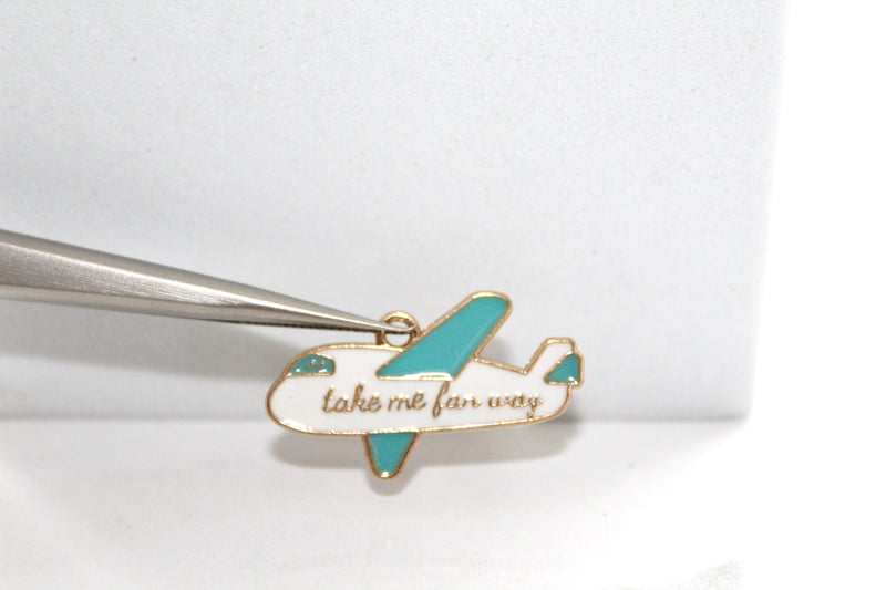 Load image into Gallery viewer, Plane Charm - Gold Plated
