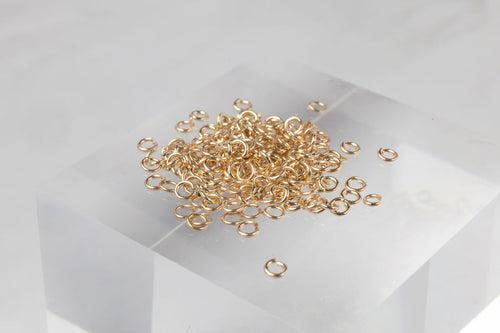 22G 2.8mm Open Jump Ring Set of 25 - 14K Gold Filled (Yellow)