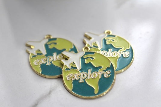 Explore Earth Charm - Gold Plated