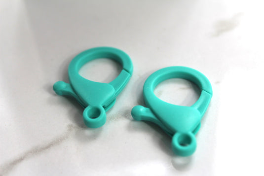 Turquoise Oversized Lobster Clasp - Plastic