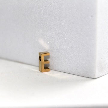 Simple Letter Charm - 14K Gold Filled (Yellow)
