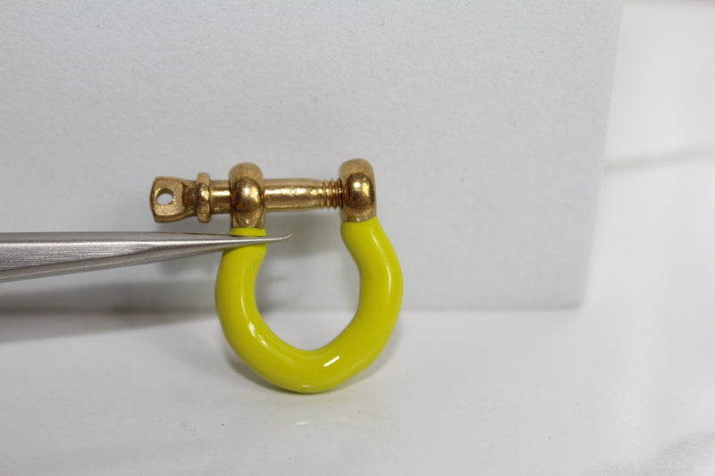 Load image into Gallery viewer, Yellow Large Locking Clasp - Gold Plated
