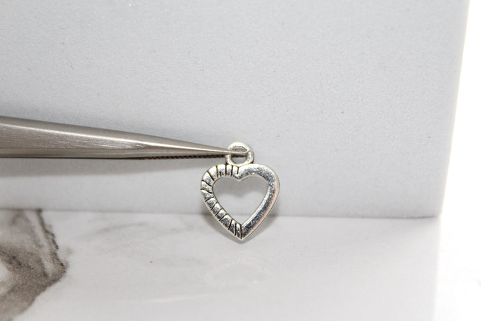 Heart Shape Toggle Clasp - Silver Plated