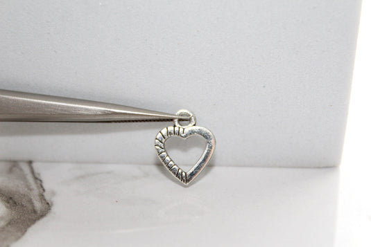 Heart Shape Toggle Clasp - Silver Plated