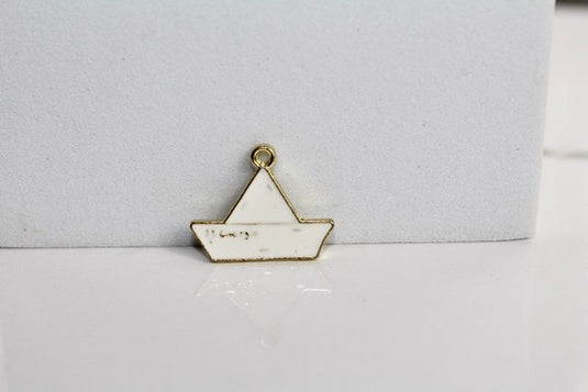 Origami Hat Charm - Gold Plated