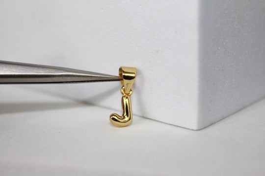 Load image into Gallery viewer, Bubble Letter Charms - Gold Plated
