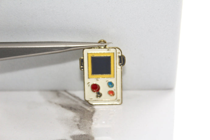 Retro Game Device Charm - Gold Plated