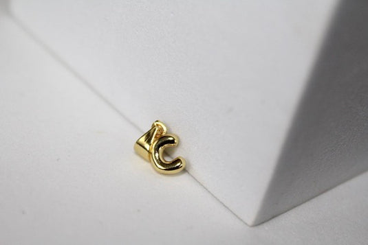 Bubble Letter Charms - Gold Plated