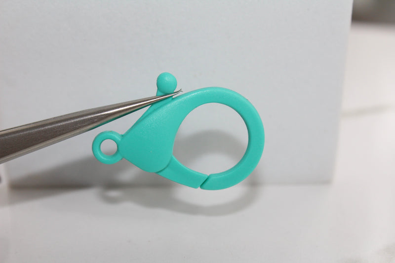 Load image into Gallery viewer, Turquoise Oversized Lobster Clasp - Plastic
