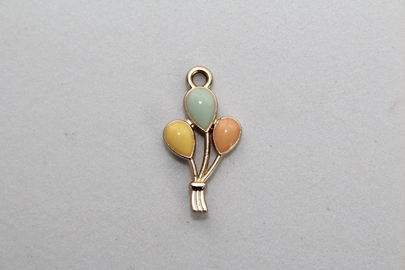 Load image into Gallery viewer, Light Pastel Balloon Charm - Gold Plated
