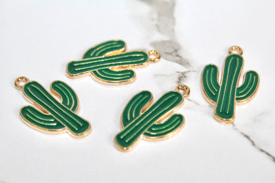 Cactus Charm - Gold Plated