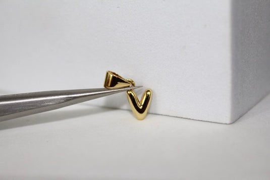 Bubble Letter Charms - Gold Plated