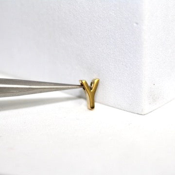 Load image into Gallery viewer, Simple Letter Charm - 14K Gold Filled (Yellow)
