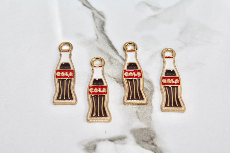 Load image into Gallery viewer, Cola Bottle Charm - Gold Plated
