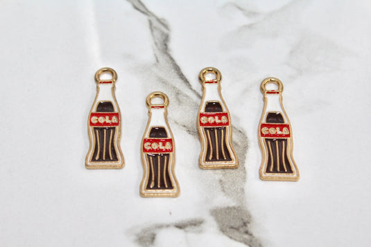 Cola Bottle Charm - Gold Plated