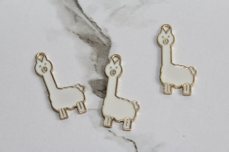 Load image into Gallery viewer, Alpaca Charm - Gold Plated
