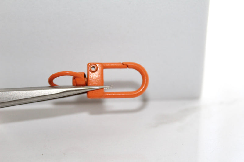 Load image into Gallery viewer, Orange Oversized Lobster Clasp - Plated
