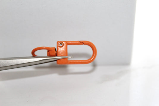 Orange Oversized Lobster Clasp - Plated