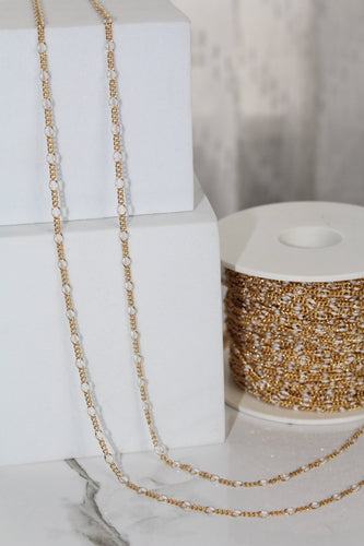 Cloud - 14K Gold Filled Enamel (White)