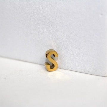 Simple Letter Charm - 14K Gold Filled (Yellow)