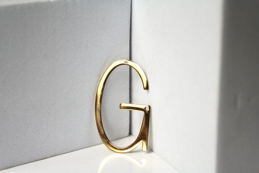 Large Letter Charms - Gold Plated