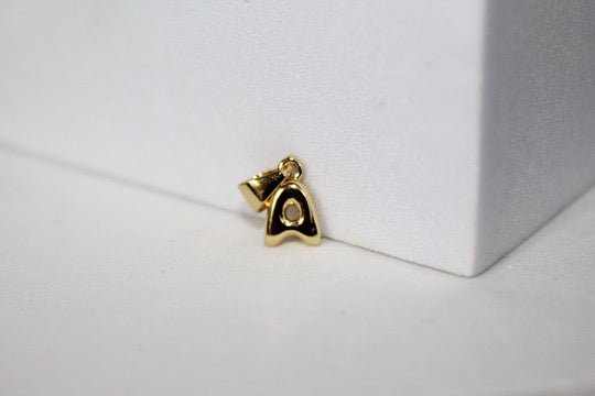 Load image into Gallery viewer, Bubble Letter Charms - Gold Plated
