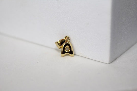 Bubble Letter Charms - Gold Plated