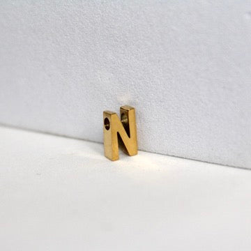 Load image into Gallery viewer, Simple Letter Charm - 14K Gold Filled (Yellow)

