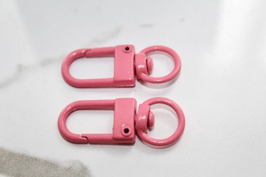 Load image into Gallery viewer, Pink Oversized Metal Lobster Clasp - Plated
