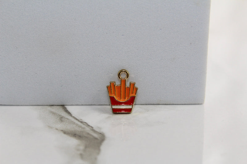 Load image into Gallery viewer, French Fry Charm - Gold Plated
