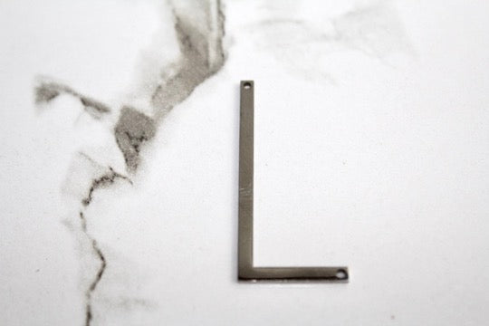 Load image into Gallery viewer, Large Letter Charm - Silver Plated
