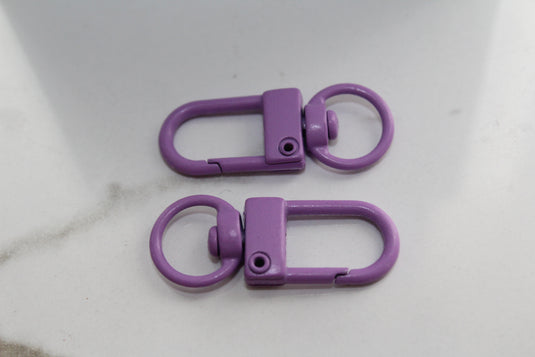 Purple Oversized Lobster Clasp - Plated