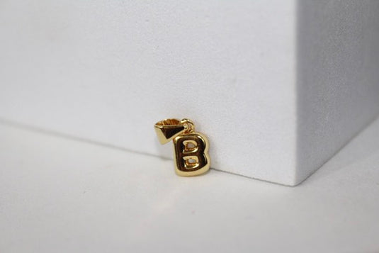 Bubble Letter Charms - Gold Plated