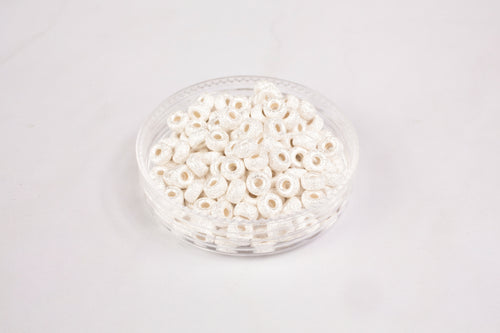 Sterling Silver  Stardust  Roundel  Bead permanent jewelry supplies