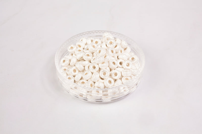 Cargue la imagen en el visor de la galería, Sterling Silver  Stardust  Roundel  Bead permanent jewelry supplies
