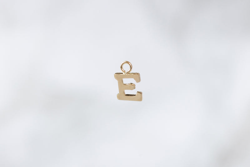 Load image into Gallery viewer, Yellow Gold  Letter  Gold  charm  14k Gold  14k
