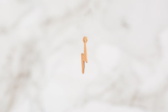 Lightning Bolt Charm - 14K Gold Filled (Rose)