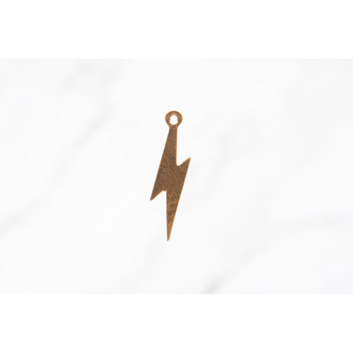 Yellow Gold  lightning bolt  Gold Filled  Gold  charm