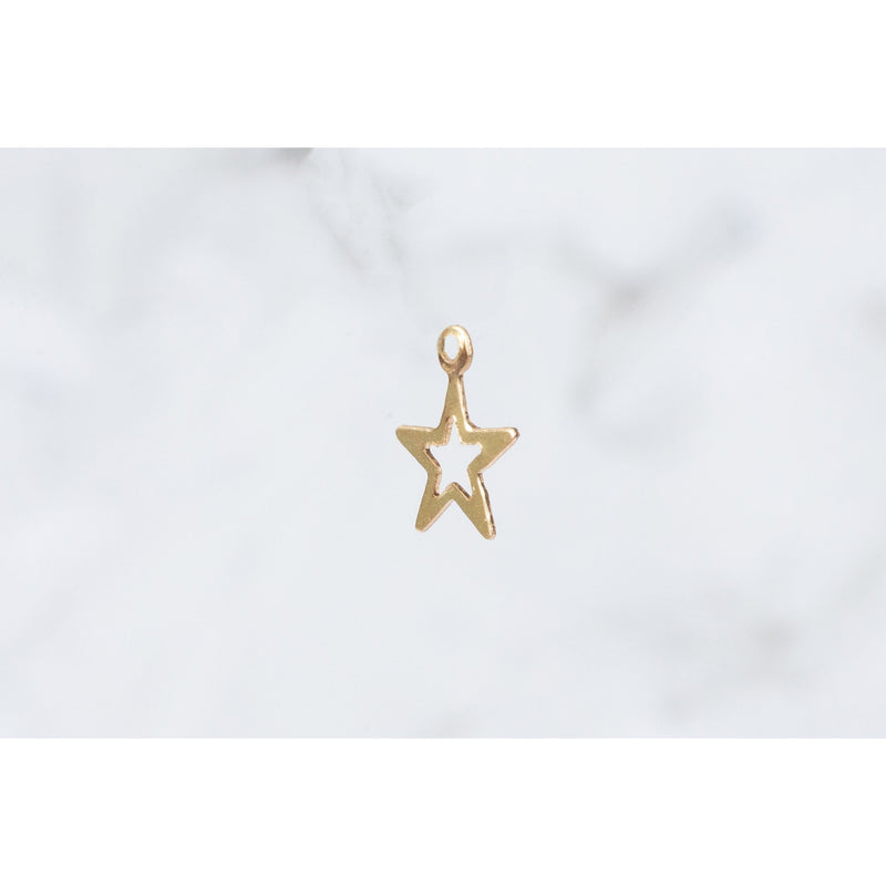 Load image into Gallery viewer, Yellow Gold  star  Gold Filled  Gold  charm
