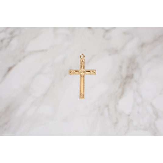 Detailed Large Cross - 14K Gold Filled (Yellow)