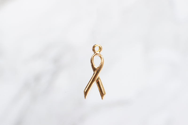 Load image into Gallery viewer, Ribbon Charm - 14K Gold Filled (Yellow)
