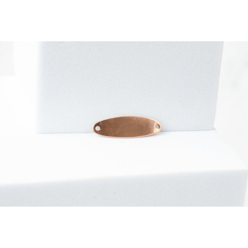 Load image into Gallery viewer, Rose Gold  Necklace  Gold Filled  curved bar  charm  Bar
