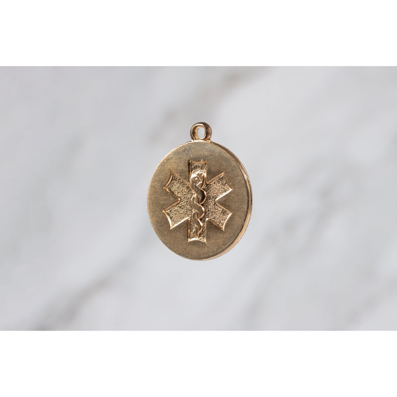 Load image into Gallery viewer, Gold Filled Yellow 18mm Medical Charm
