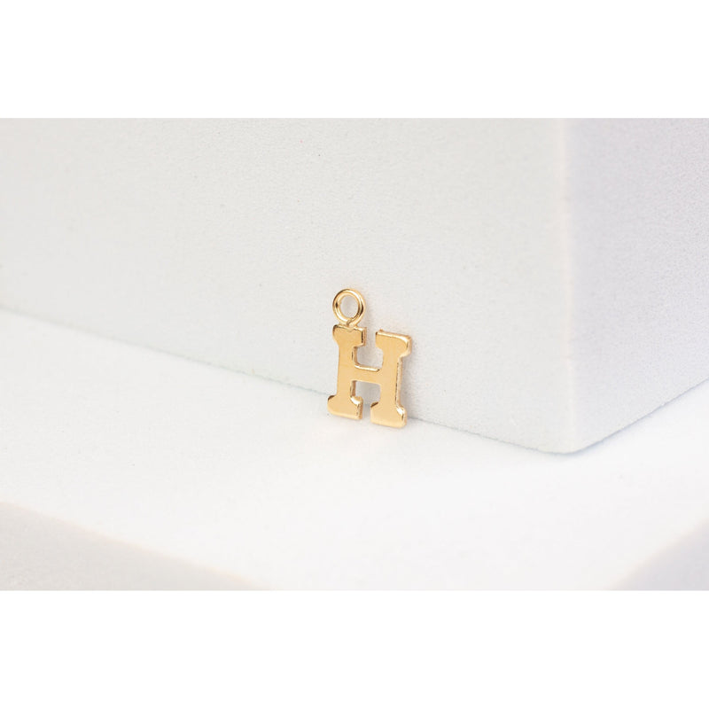 Load image into Gallery viewer, Yellow Gold  Letter  Gold Filled  charm
