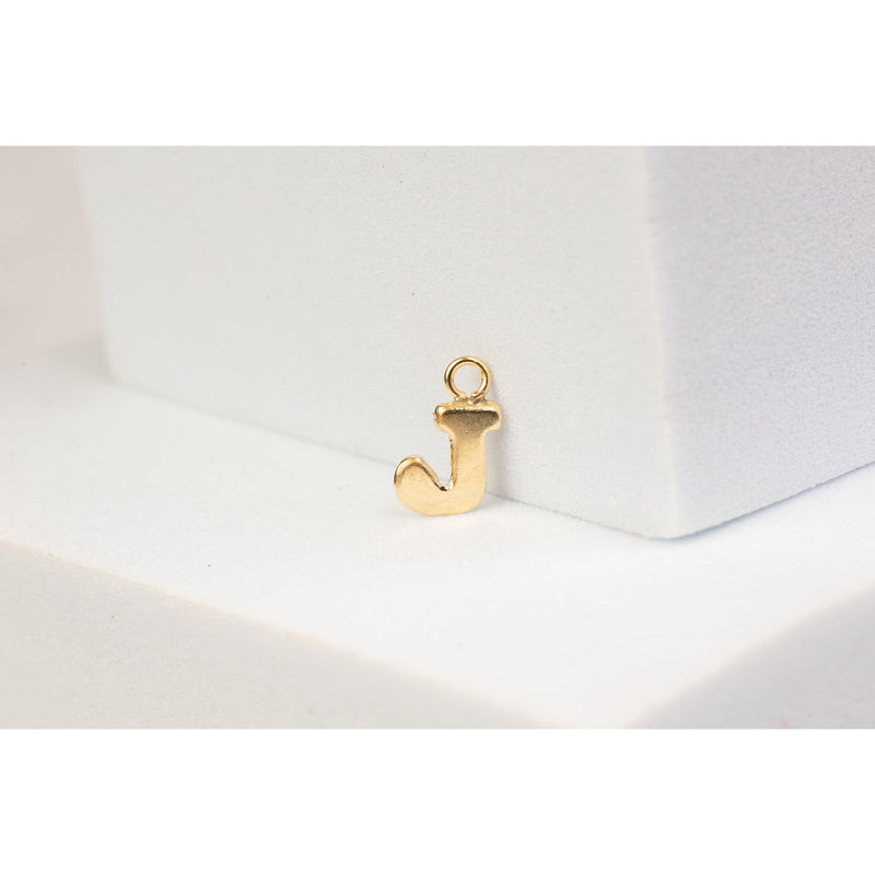 Load image into Gallery viewer, Yellow Gold  Letter  Gold Filled  charm
