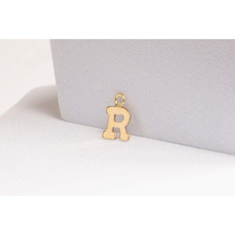 Load image into Gallery viewer, Yellow Gold  Letter  Gold Filled  charm
