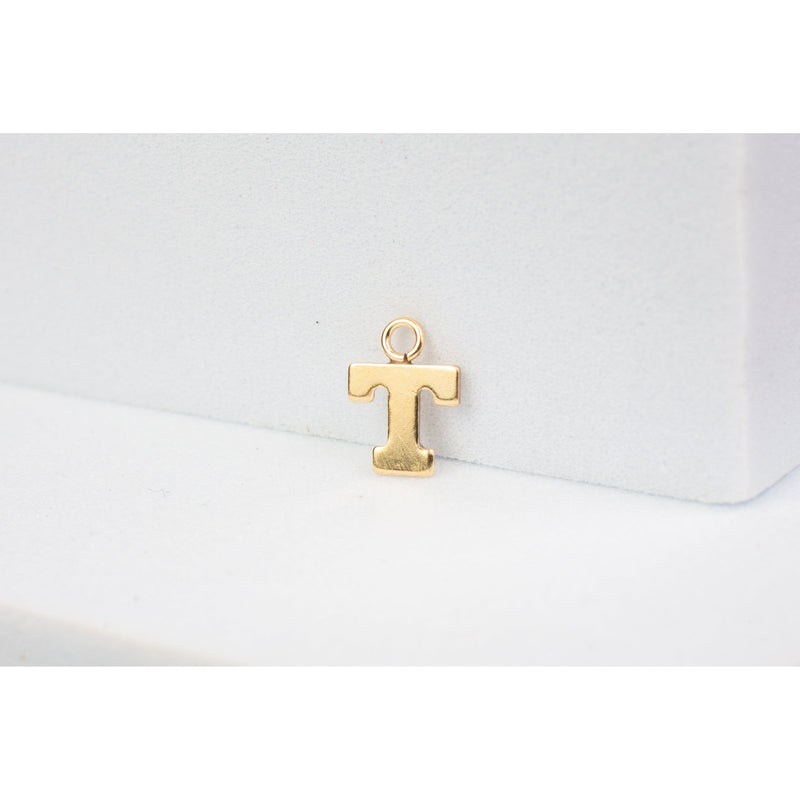 Load image into Gallery viewer, Yellow Gold  Letter  Gold Filled  charm
