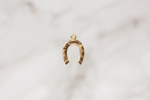 Horseshoe Charm - 14K Gold Filled (Yellow)