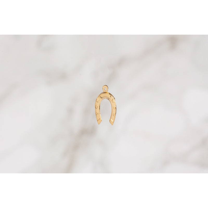 Load image into Gallery viewer, Horseshoe Charm- Gold Filled (Yellow)
